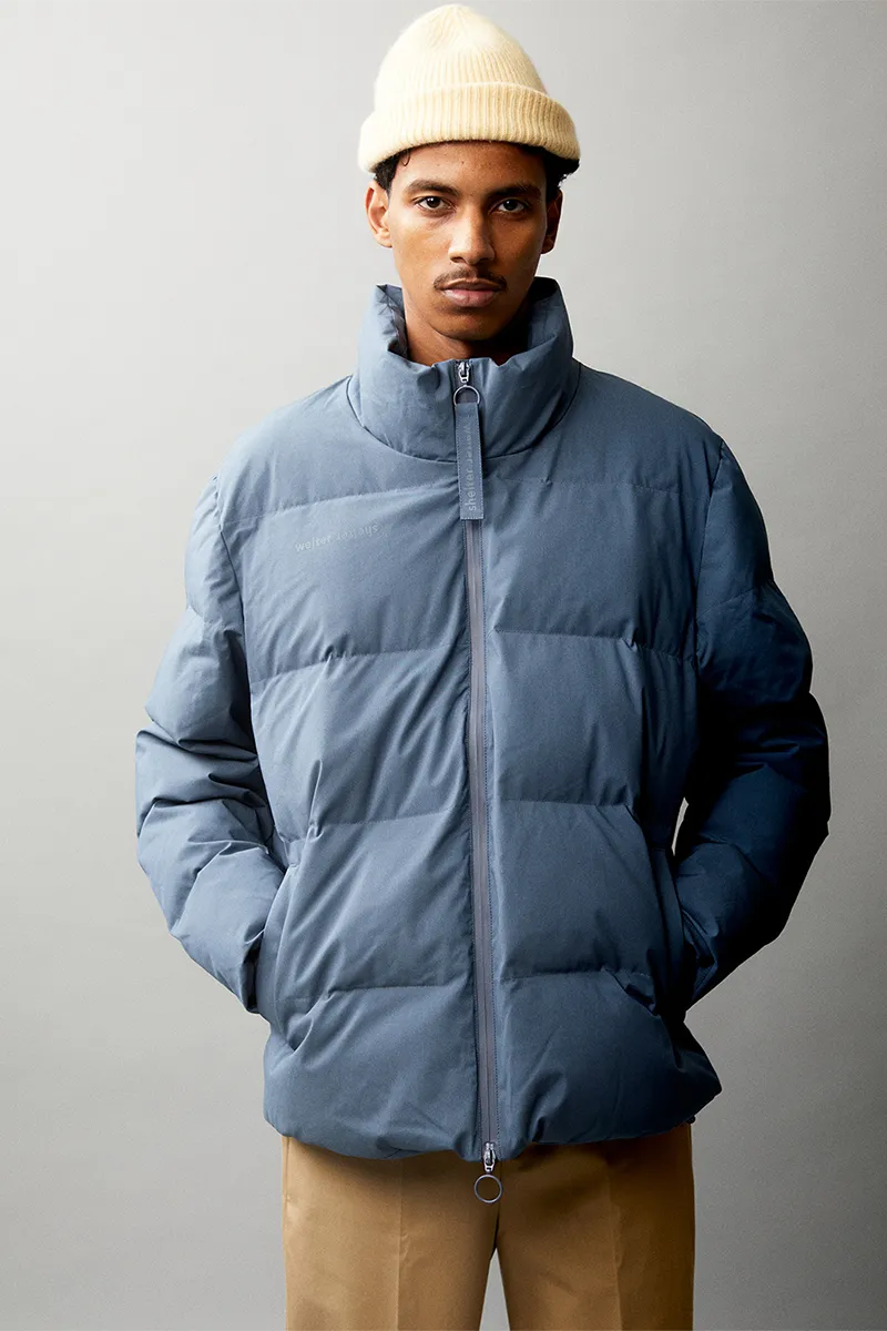 PUFF PADDY ELSENEGGER CRINCLE COTTON AW22 FADED BLUE