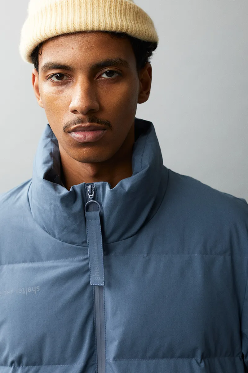 PUFF PADDY ELSENEGGER CRINCLE COTTON AW22 FADED BLUE
