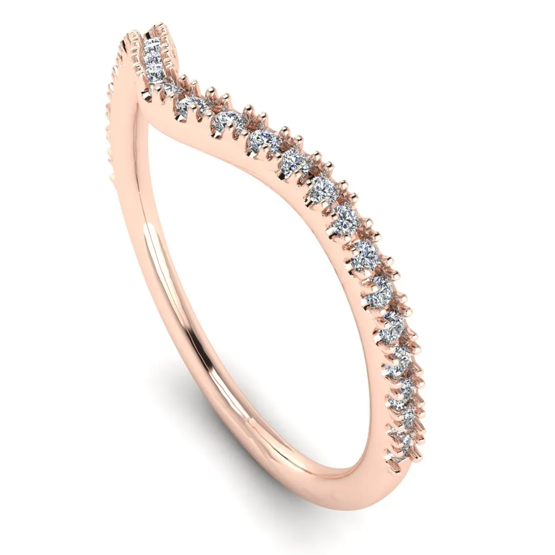 "Kira" Pave U Shape Eternity 0.30ct Diamond Ring ET25