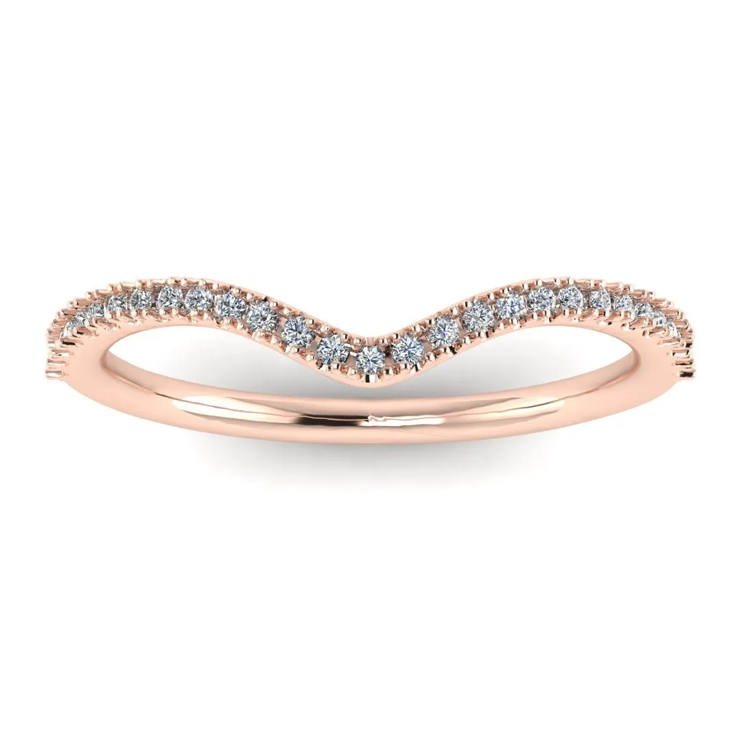 "Kira" Pave U Shape Eternity 0.30ct Diamond Ring ET25