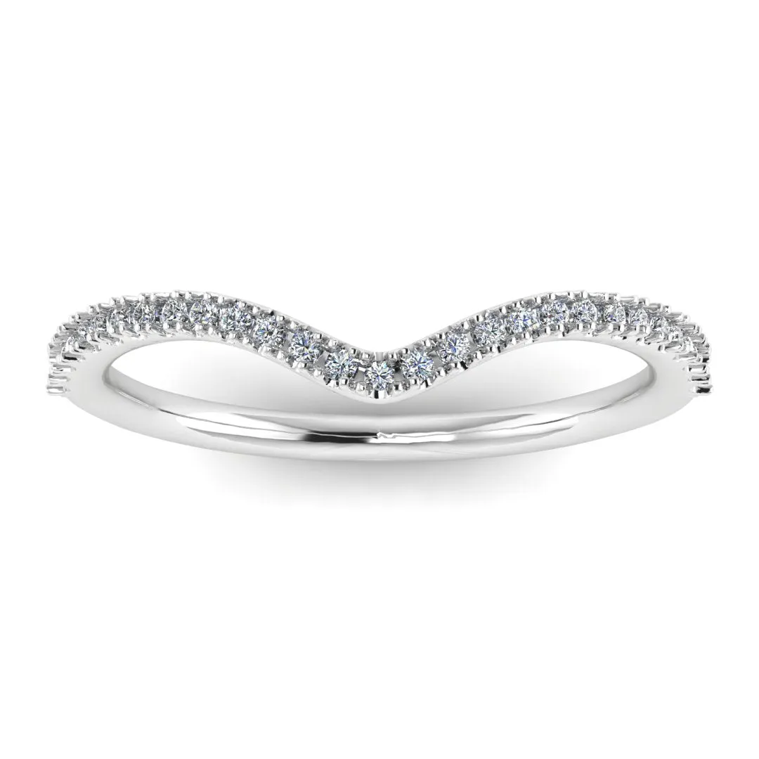 "Kira" Pave U Shape Eternity 0.30ct Diamond Ring ET25