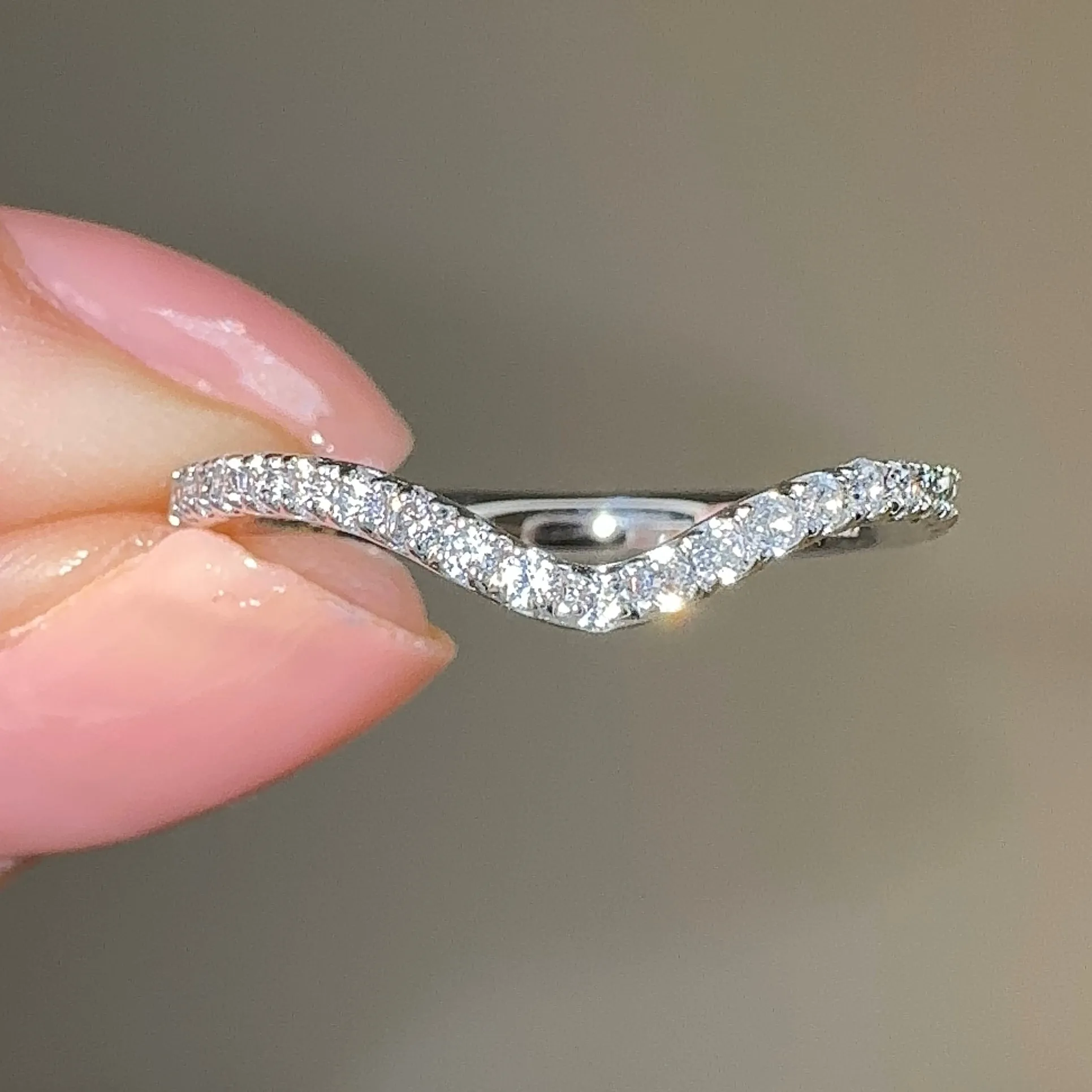 "Kira" Pave U Shape Eternity 0.30ct Diamond Ring ET25