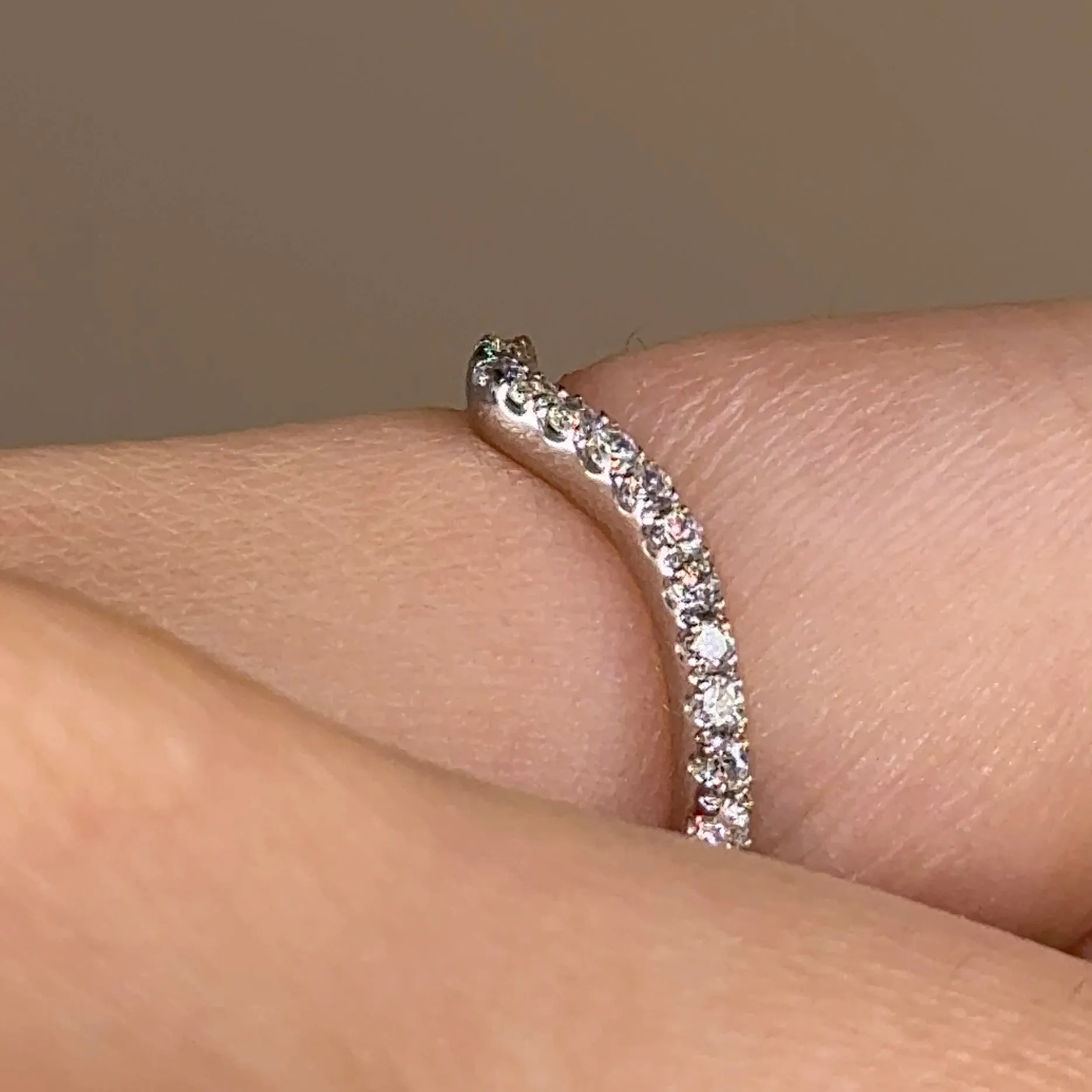 "Kira" Pave U Shape Eternity 0.30ct Diamond Ring ET25