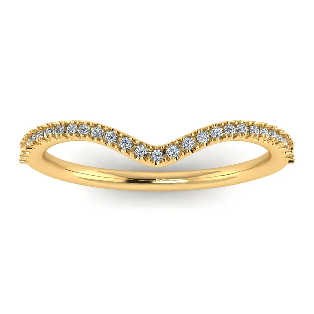 "Kira" Pave U Shape Eternity 0.30ct Diamond Ring ET25