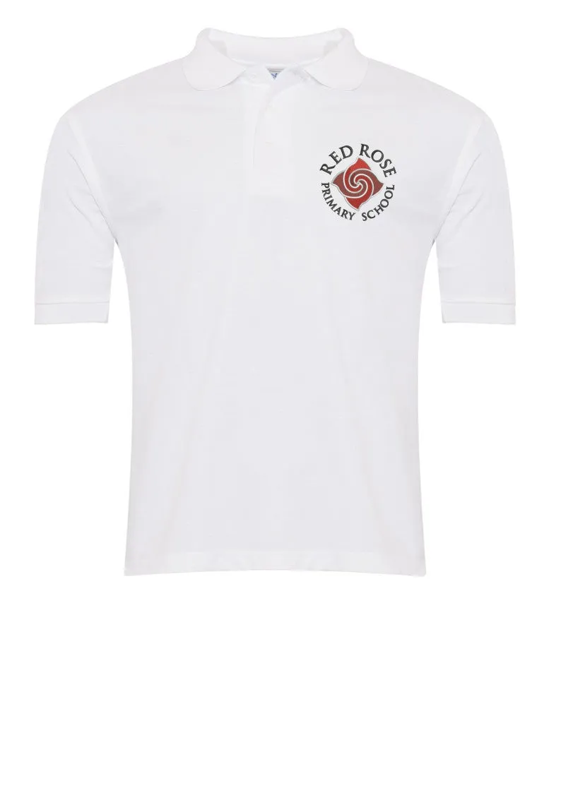 Red Rose Primary School White Polo