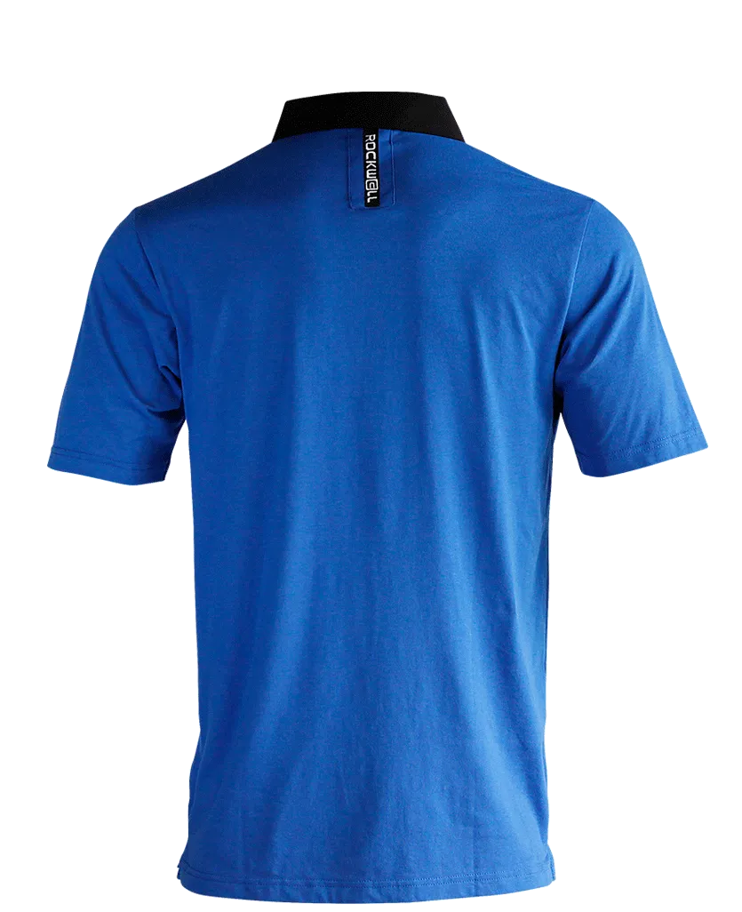 Rockwell Tri-Blend Pocket Polo - Blue