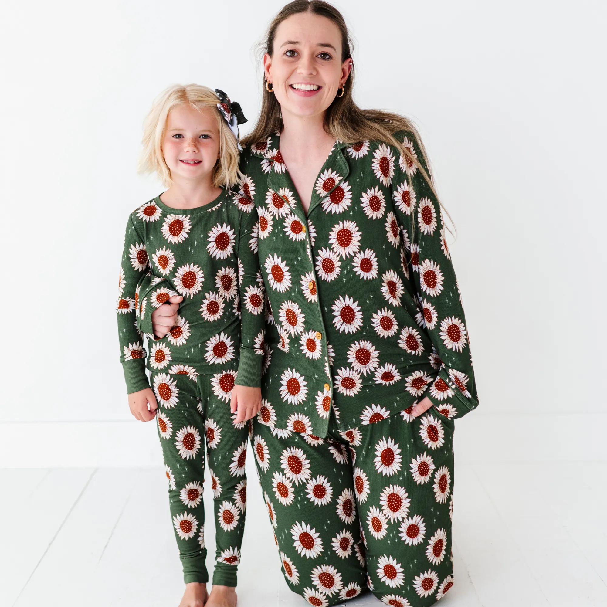 Rustic Blooms Ribbed Toddler/Big Kid Pajamas