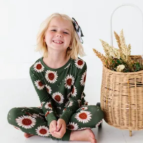 Rustic Blooms Ribbed Toddler/Big Kid Pajamas