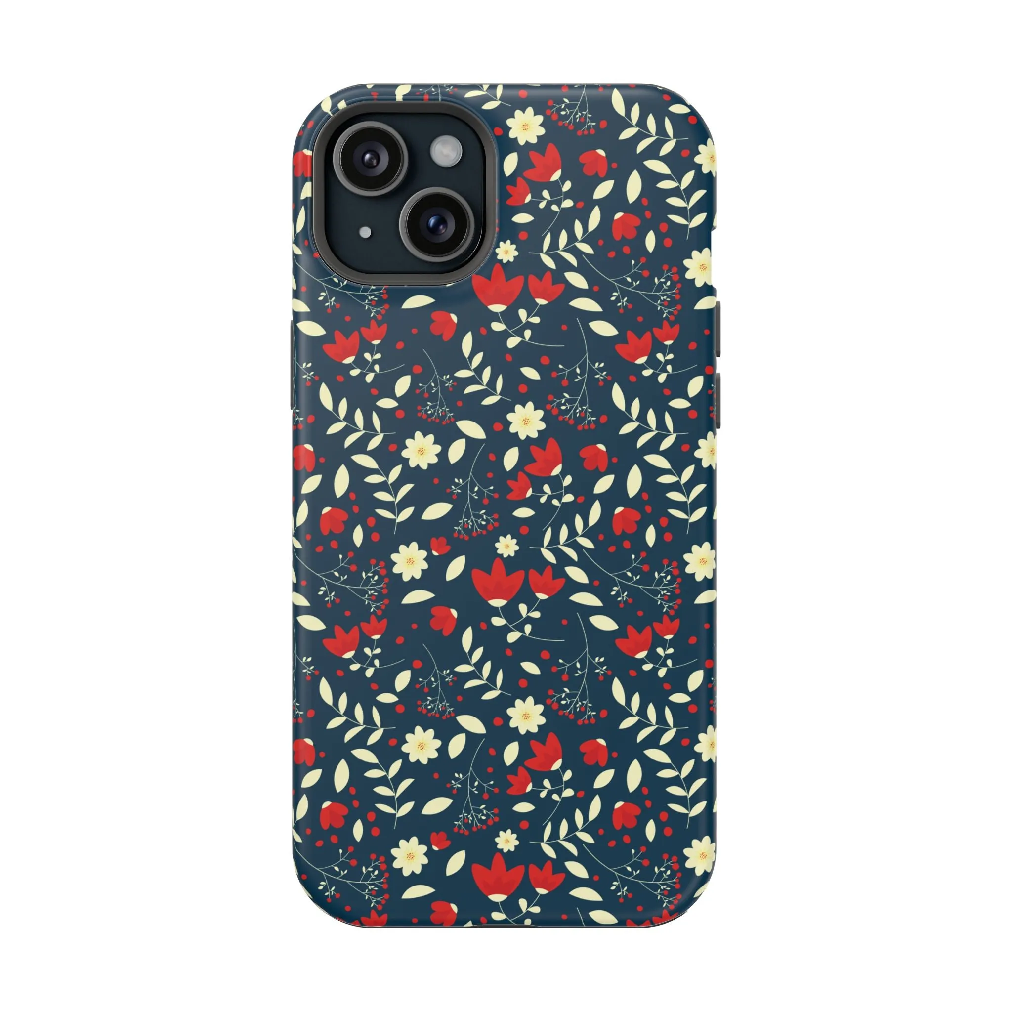 Scarlet Bloom | Green Flower Case