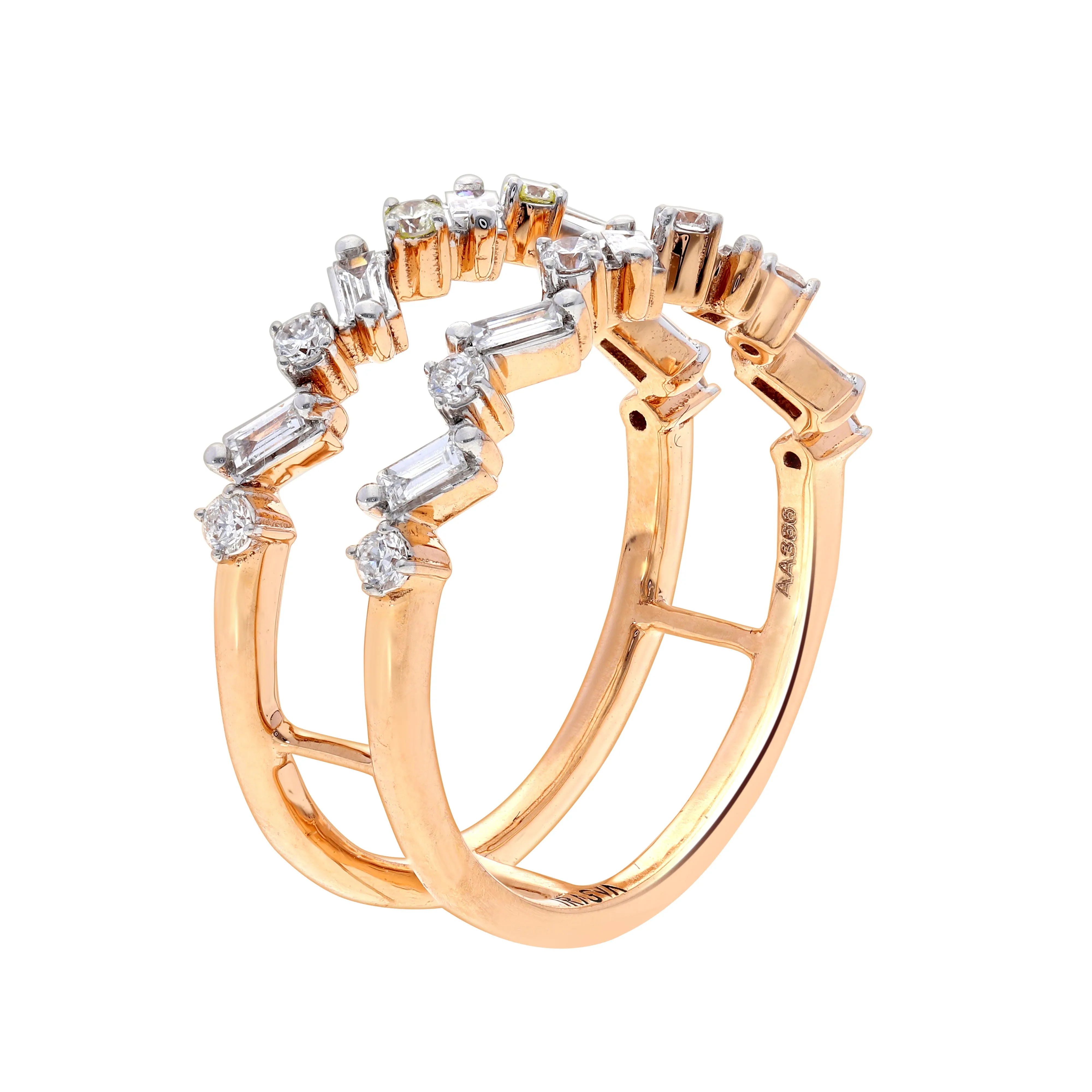 Scatter Waltz Undulate Diamond Ring