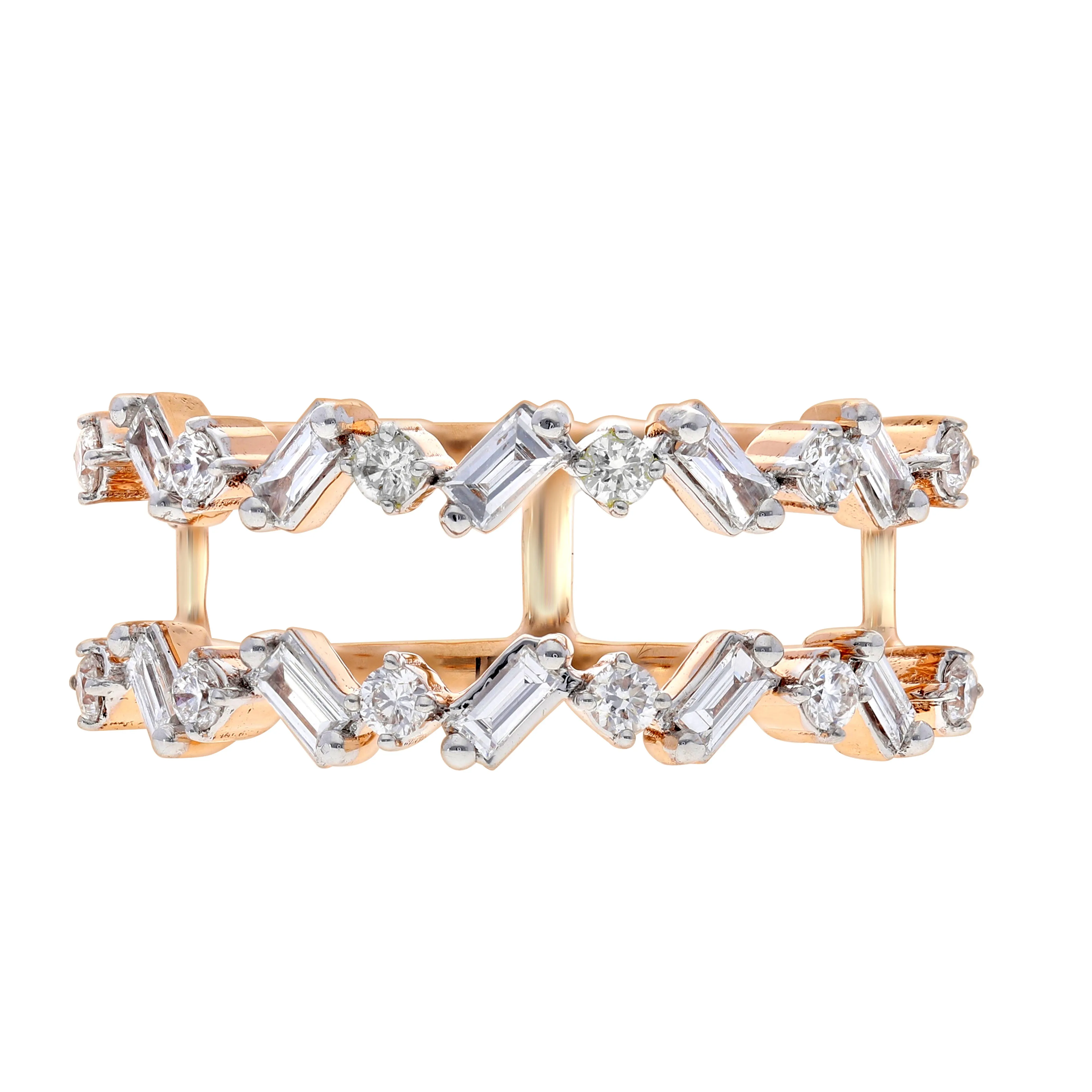 Scatter Waltz Undulate Diamond Ring