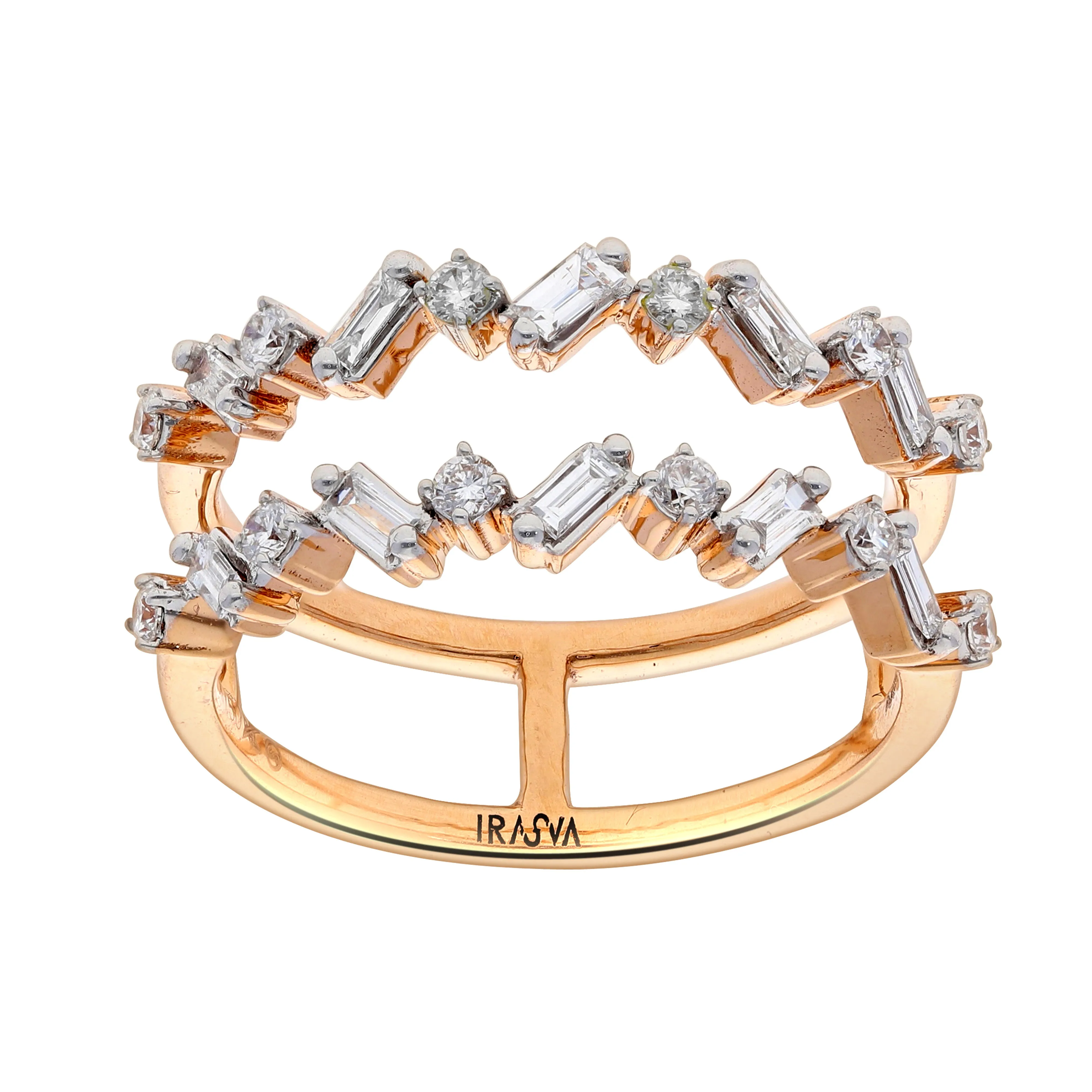 Scatter Waltz Undulate Diamond Ring