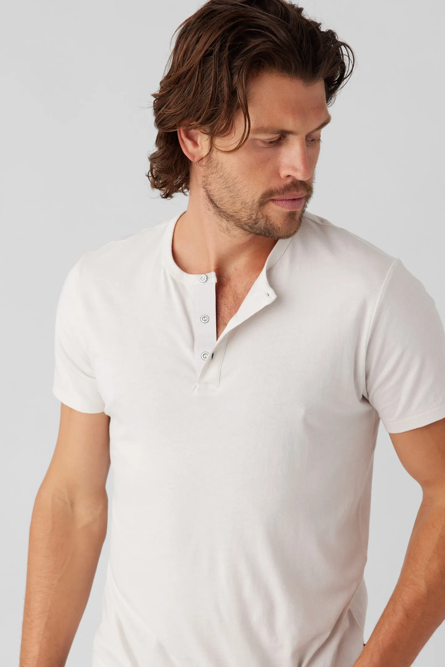 Short Sleeve Henley