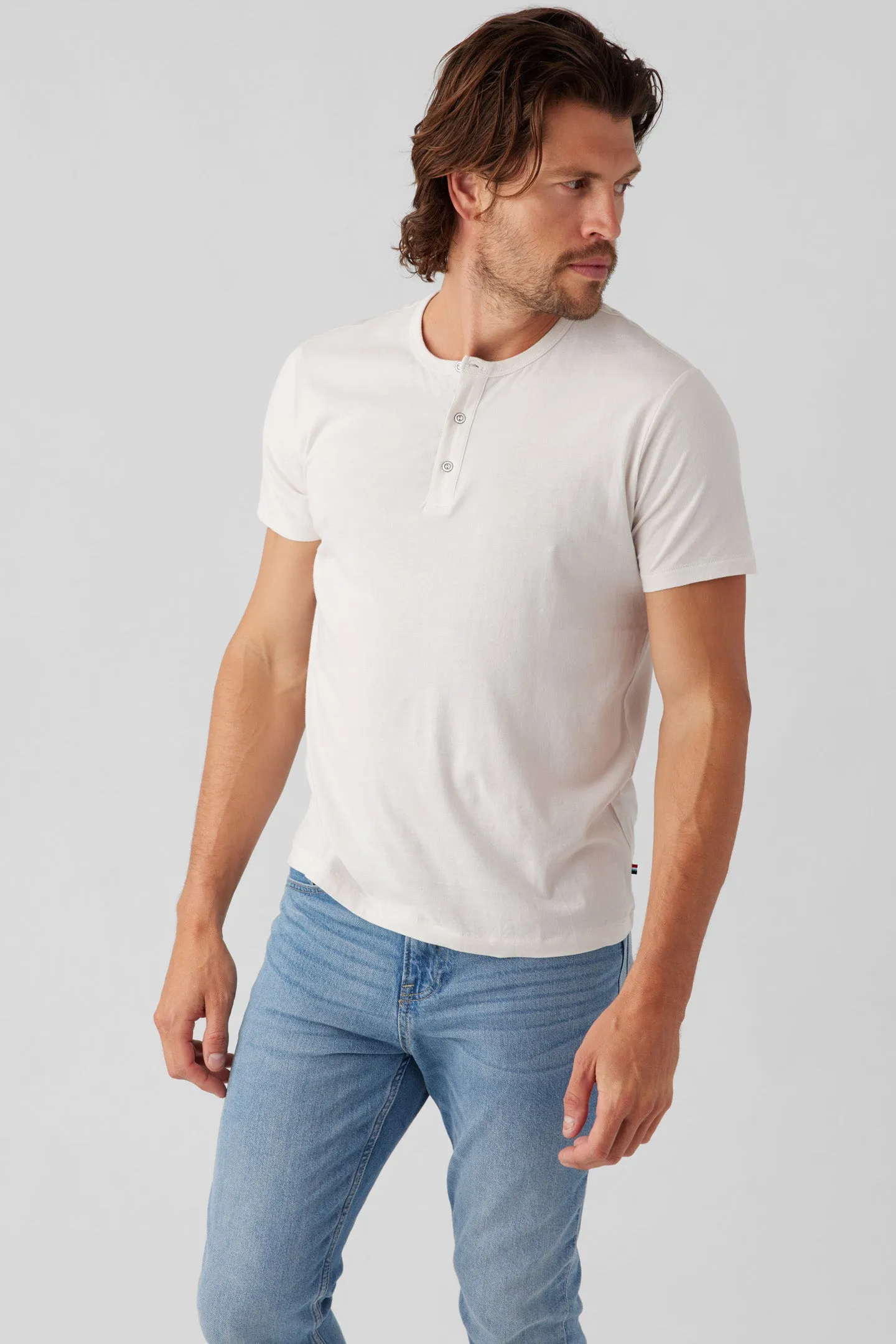 Short Sleeve Henley