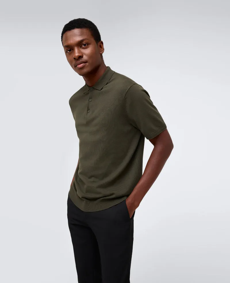 Short Sleeve Sweater Polo