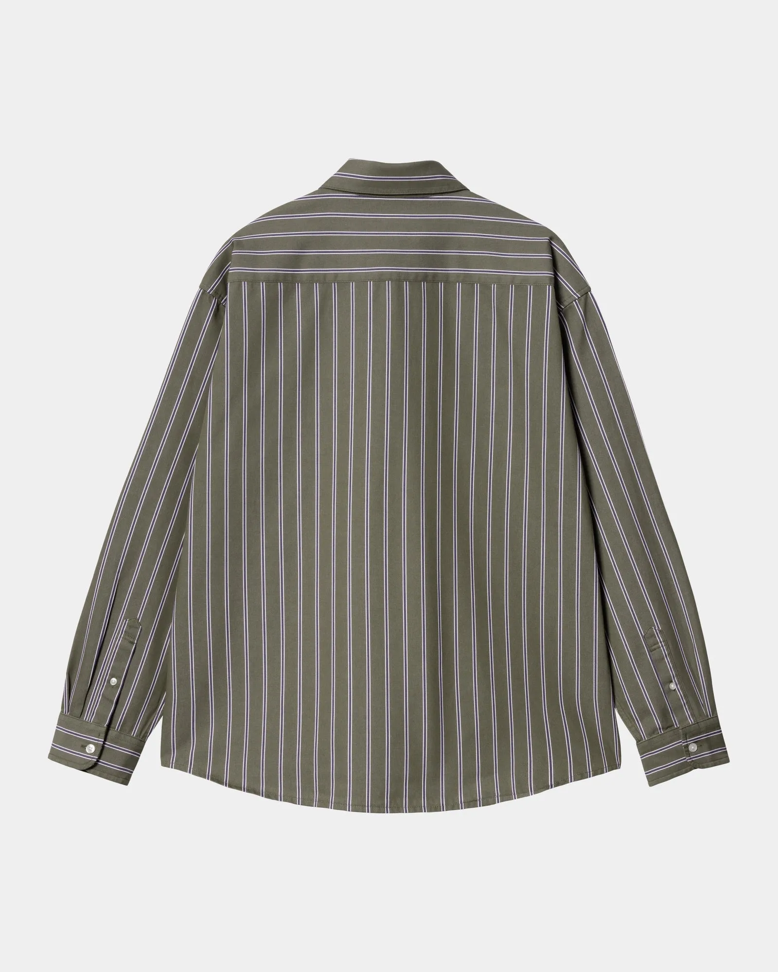Signature Shirt | Office Green / Aura Betz Stripe (stone washed)