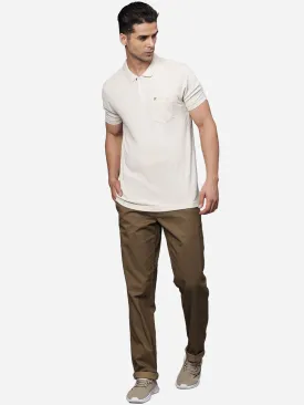 T-Base Men Mid-Rise  Straight Fit Chinos Trousers