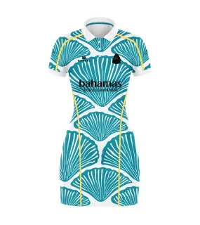TEAM BAHAMAS POLO DRESS 2024-WHITE