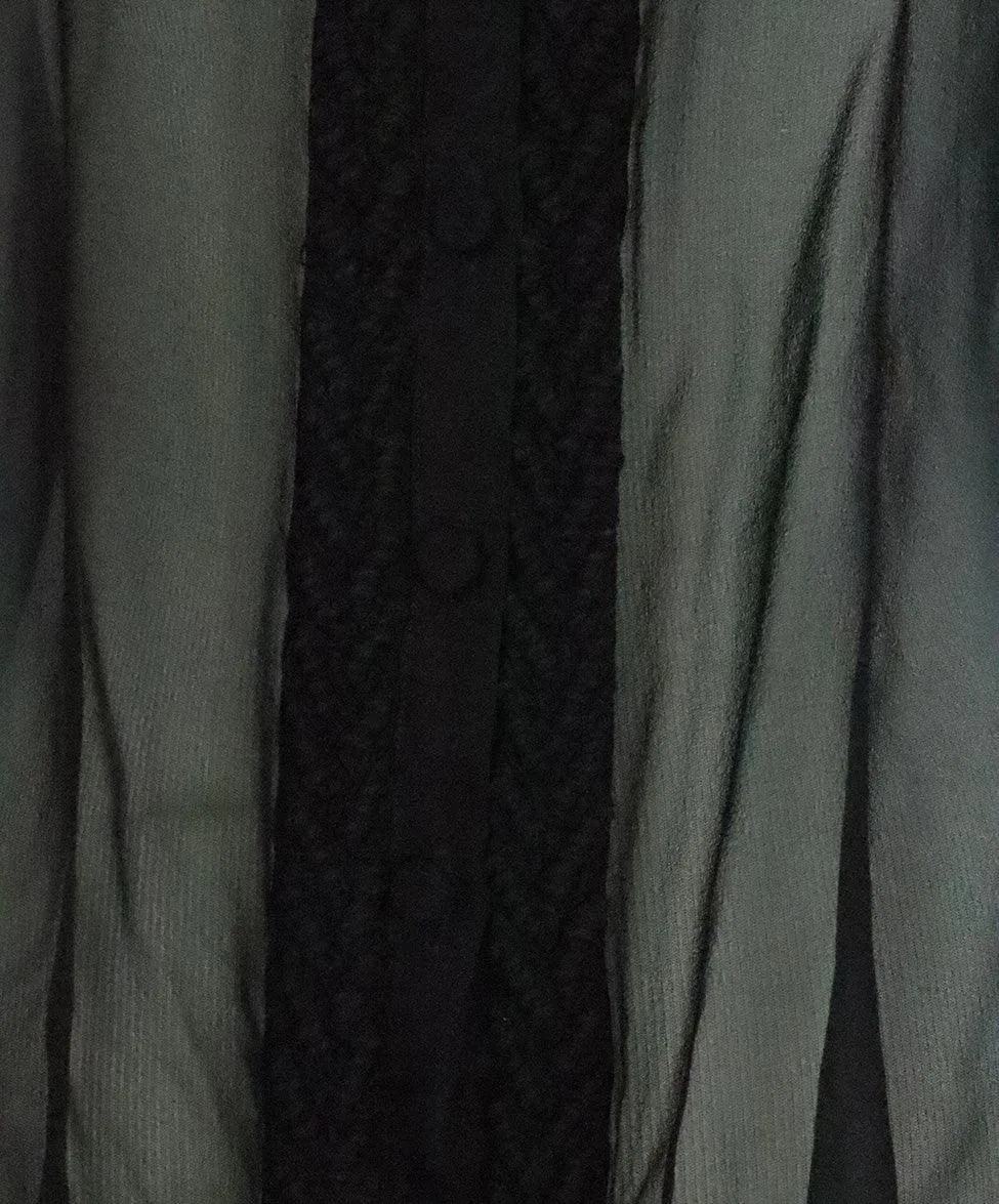 Thakoon Black Silk Sheer Blouse sz 4