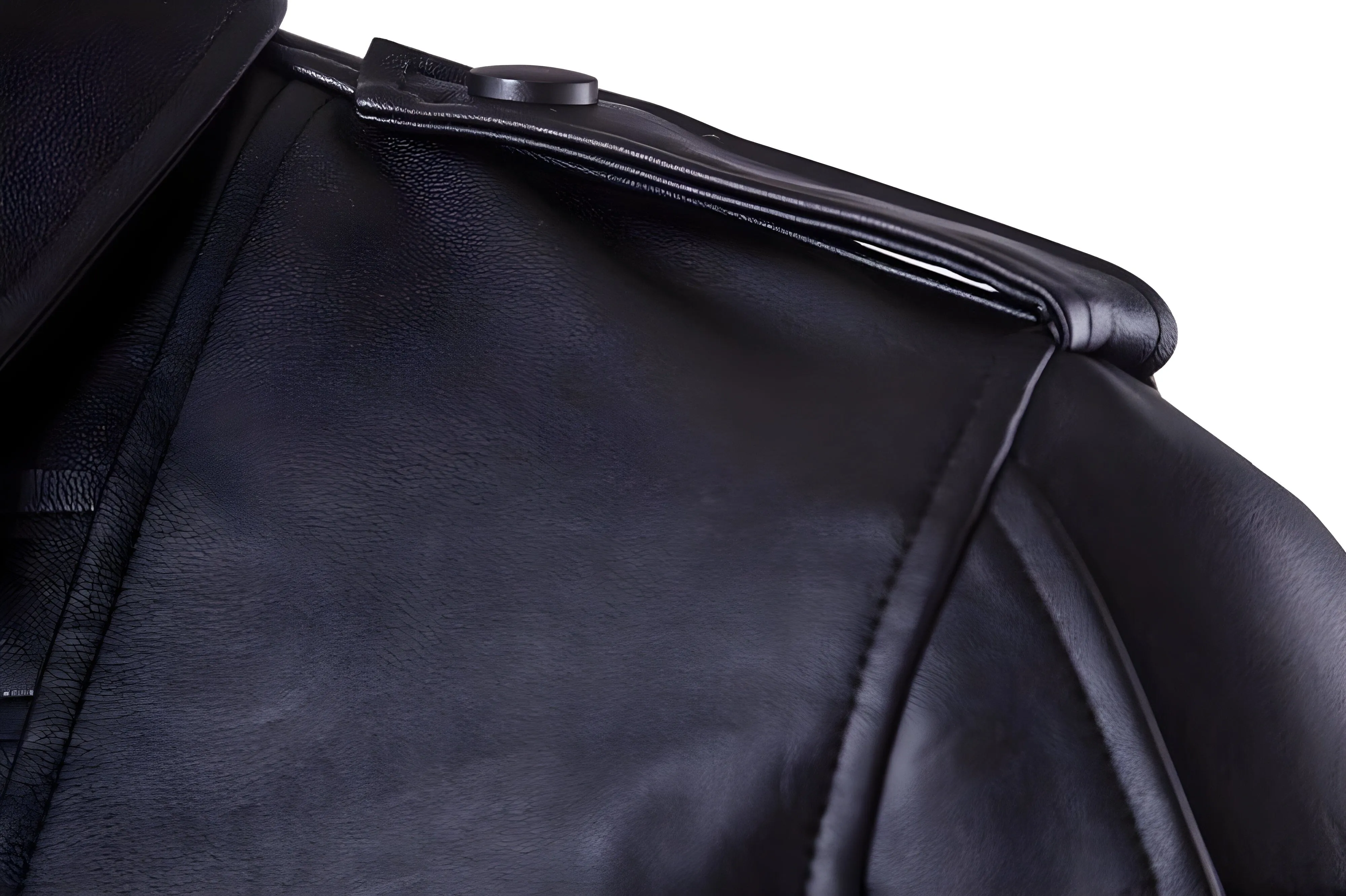 The Cavalier Strapped Faux Leather Biker Jacket
