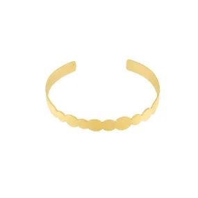 Theia Dot Cuff Bracelet Gold Plating