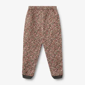 Thermo Pants Alex - raven wild flowers