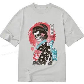 Tokyo-Tiger Geisha Skull Japanese Classic T-Shirt