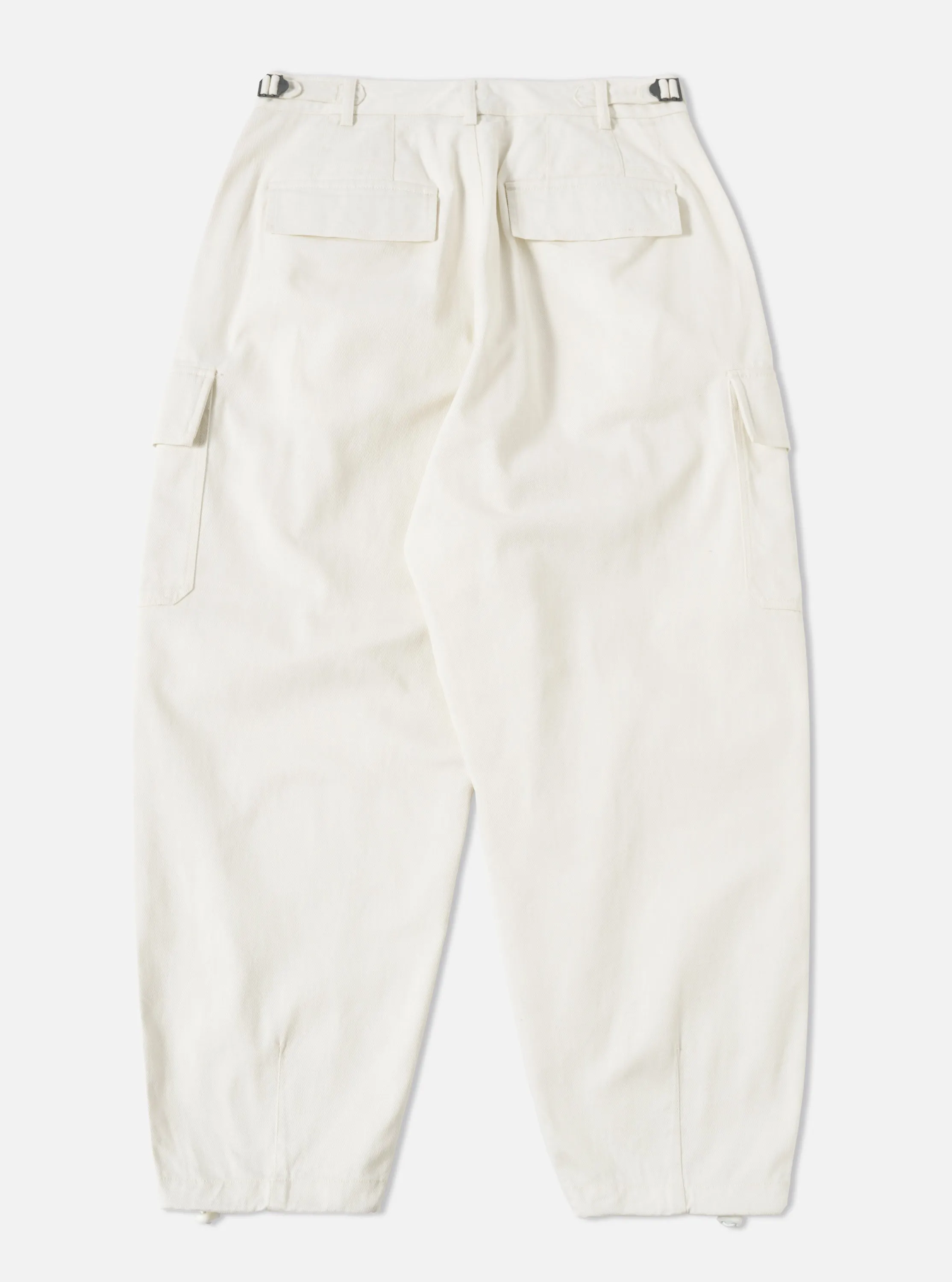Universal Works Loose Cargo Pant in Winter White Winter Twill