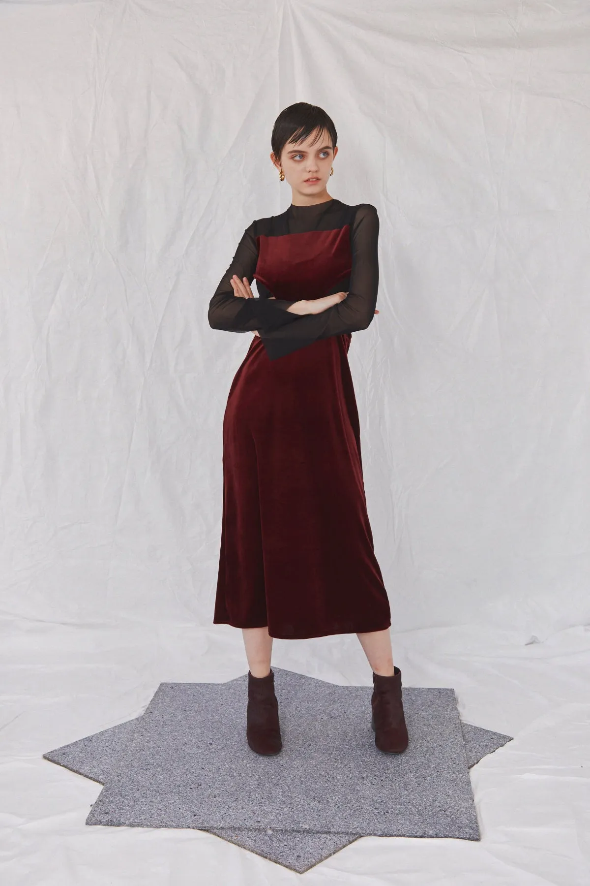 Velor cut dress
