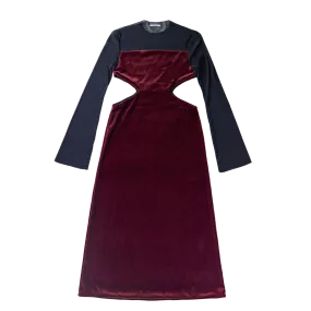 Velor cut dress