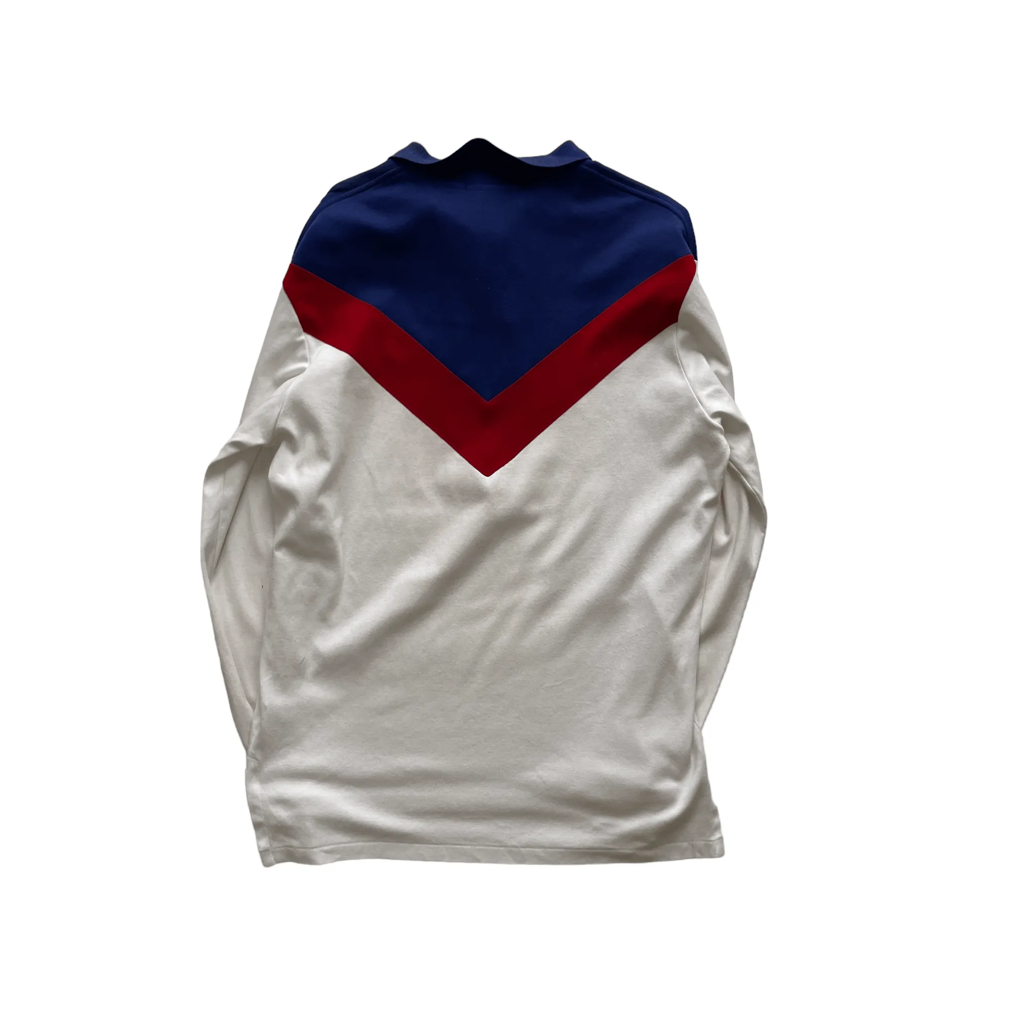 Vintage 90s White, Red   Blue Polo Ralph Lauren Suicide Ski Polo Shirt - Medium